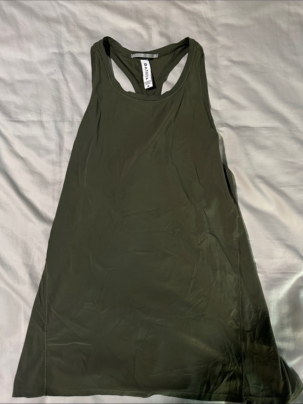 Athleta Olive Green Racerback Tank Top Medium